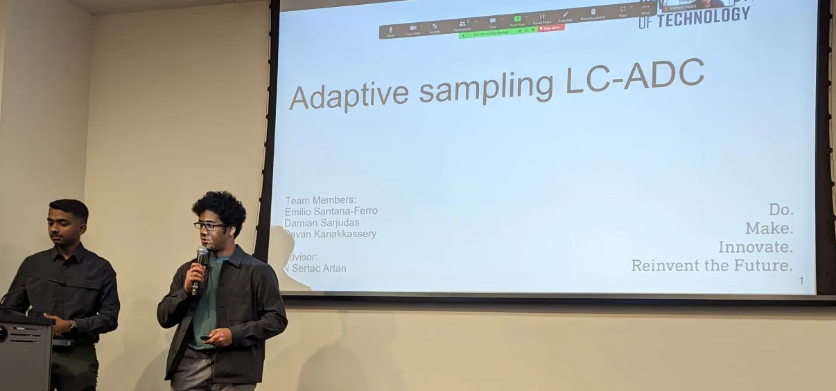 Damian and Pavan presenting their work at NYIT Undergraduate Research and Entrepreneurship Program (UREP) 2024